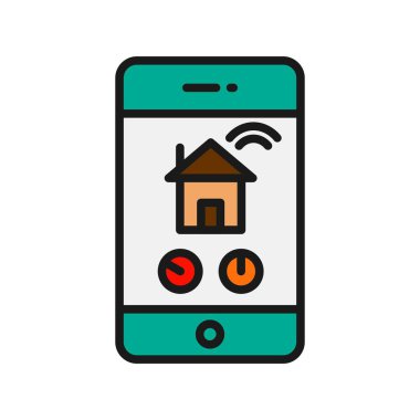  Kontrol Satırı Doldurulmuş Vektör Simgesi Tasarımı