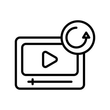 Taslak Vektör Simgesi Tasarımı Yeniden Yükle