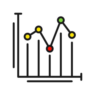 Satır Çizelgesi Çizelgesi Dolu Vektör Simgesi Tasarımı
