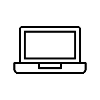Laptop Ana Hattı Vektör Simgesi Tasarımı