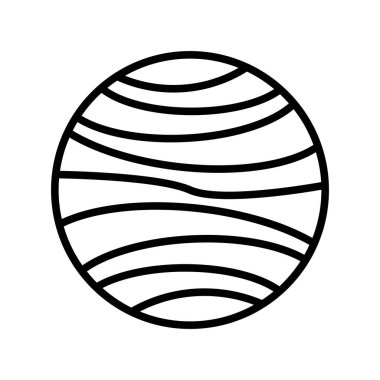  Uranüs Ana Hattı Vektör Simgesi Tasarımı