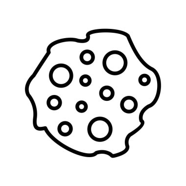 Asteroid Ana Hattı Vektör Simgesi Tasarımı