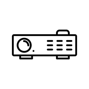 Projektör Ana Hattı Vektör Simgesi Tasarımı