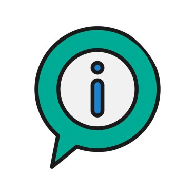  Sohbet Satırı Dolu Vektör Simgesi Tasarımı