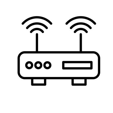  Modem Taslak Vektör Simgesi Tasarımı