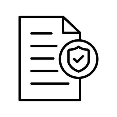 Koruma Ana Hattı Vektör Simgesi Tasarımı