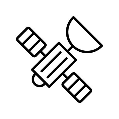 Uydu Dış Hattı Vektör Simgesi Tasarımı