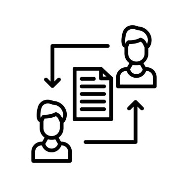 Taslak Aktarım Vektörü Simgesi Tasarımı