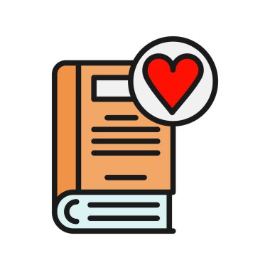 Roman Satırı Doldurulmuş Vektör Simgesi Tasarımı