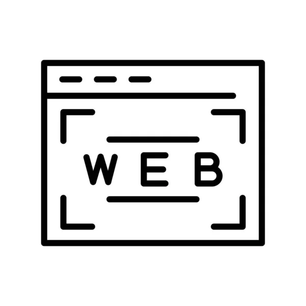 Webseite Skizze Vector Icon Desig — Stockvektor