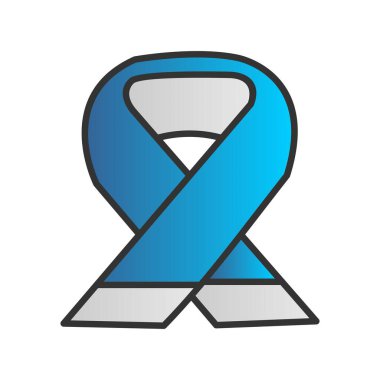 Atkı Doldurulmuş Gradyan Vektör Simgesi Tasarımı