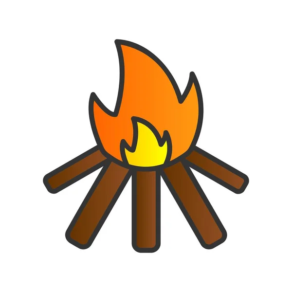 Πυροσβεστική Γεμισμένη Gradient Vector Icon Desig — Διανυσματικό Αρχείο