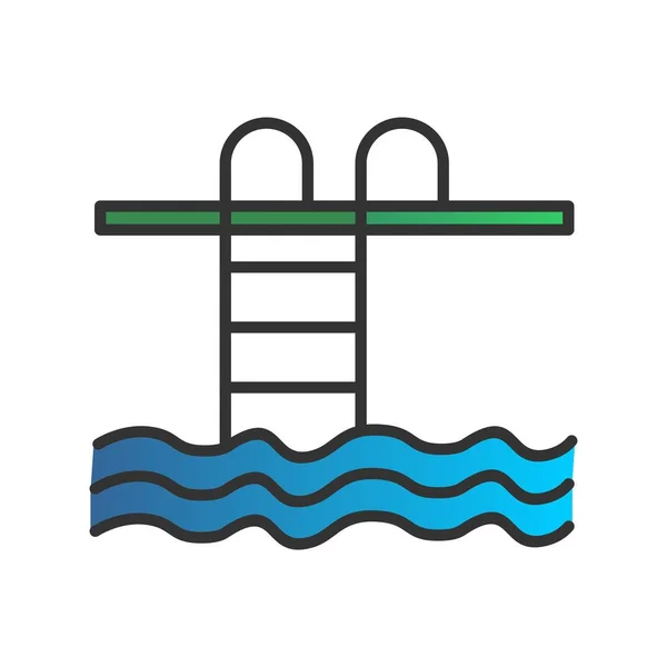 Πισίνα Γεμάτη Gradient Vector Icon Desig — Διανυσματικό Αρχείο
