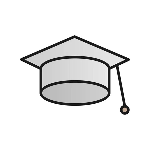 Graduación Llena Gradiente Vector Icono Desig — Vector de stock