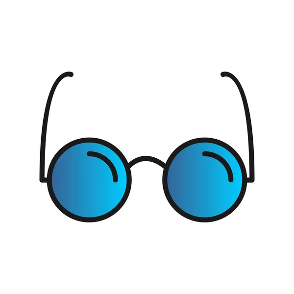 Gafas Llenas Gradiente Vector Icono Desig — Archivo Imágenes Vectoriales