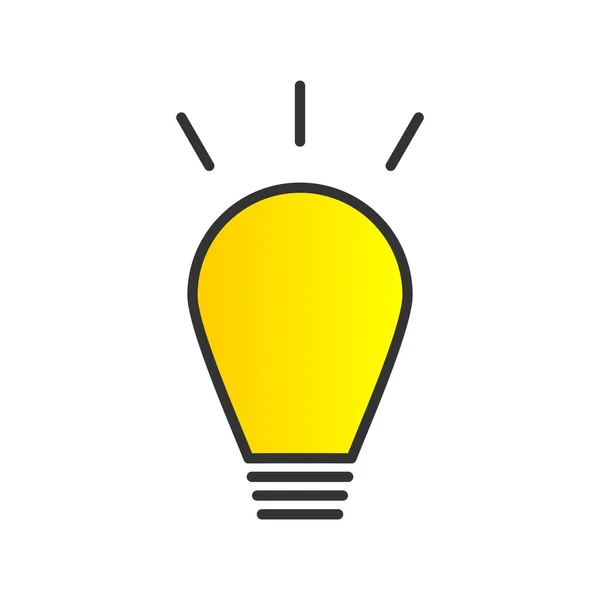 Icône Vectorielle Dégradé Rempli Ampoules Desig — Image vectorielle