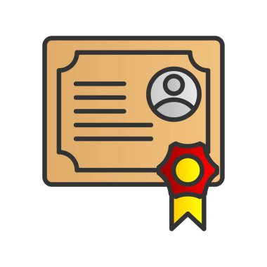 Derece Doldurulmuş Gradyan Vektör Simgesi Tasarımı