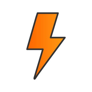  Flash Doldurulmuş Gradyan Vektör Simgesi Tasarımı