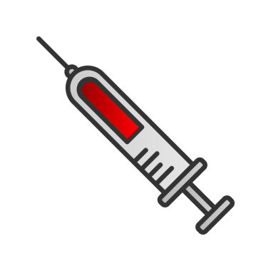 Klinik Doldurulmuş Gradyan Vektör Simgesi Tasarımı