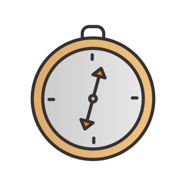  Pusula Doldurulmuş Gradyan Vektör Simgesi Tasarımı