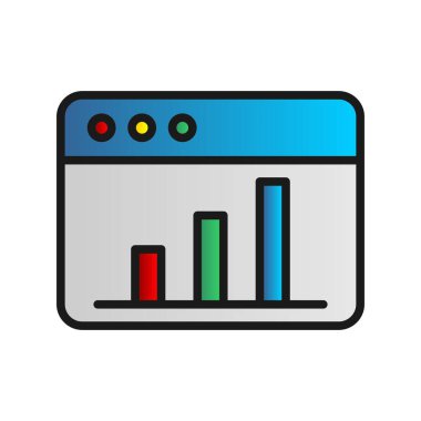 Kazanç Gradyan Vektör Simgesi Tasarımı