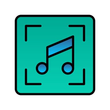  Rec Doldurulmuş Gradyan Vektör Simgesi Tasarımı