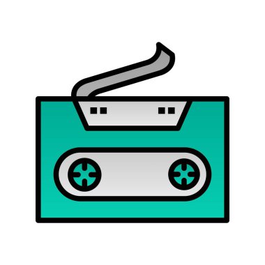 Gradyan Vektör Simgesi Tasarımı Kaseti