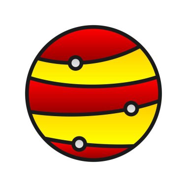  Venüs Doldurulmuş Gradyan Vektör Simgesi Tasarımı