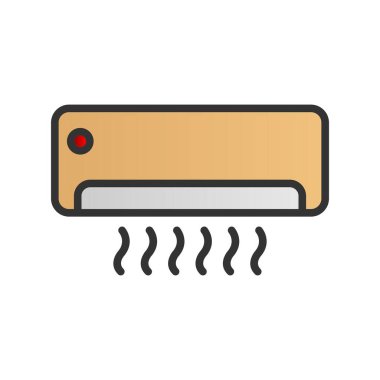 Klima Doldurucu Gradyan Vektör Simgesi Tasarımı