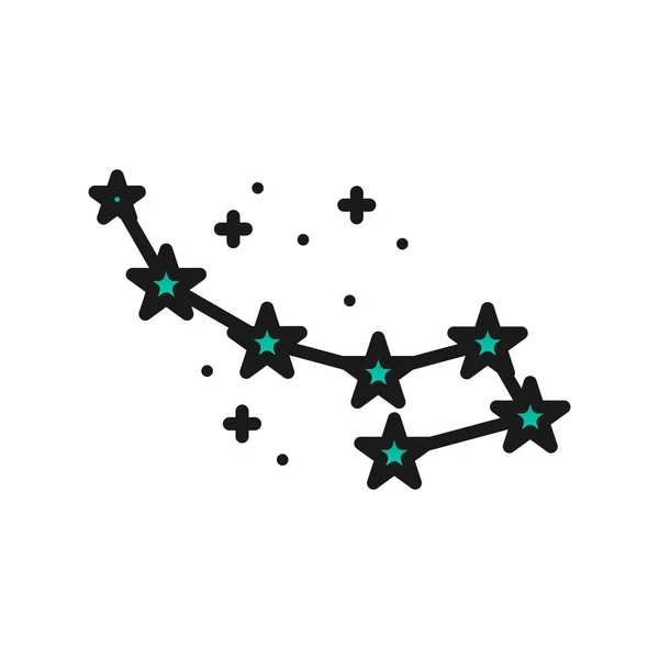 Icône Vectorielle Gradient Rempli Constellation Desig — Image vectorielle