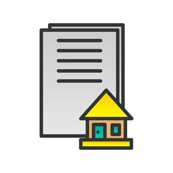 Home Dokument Gefüllte Gradienten Vektor Ikone Desig — Stockvektor