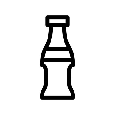 Su Şişesi Taslak Vektör Simgesi Tasarımı