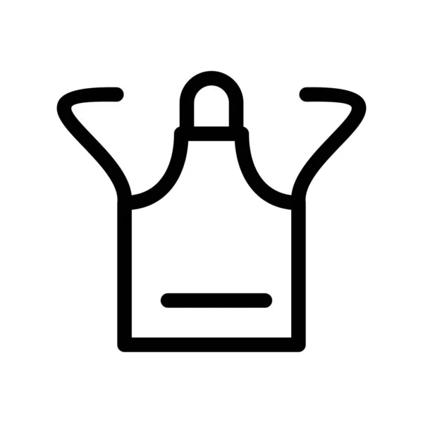 Apron Outline Vector Icon Desig — Stockový vektor