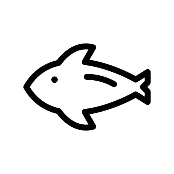 Esquema Peces Vector Icono Desig — Vector de stock