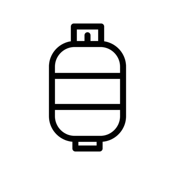 Cylinder Outline Vector Icon Desig — Stock Vector