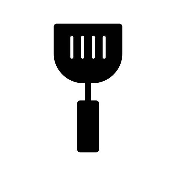 Spatula Glyph Vector Icon Desig — Stock Vector