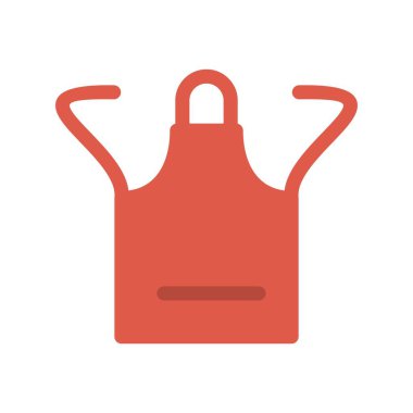 Önlük Düz Vektör Simgesi Tasarımı