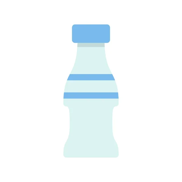 Wasserflasche Flach Vector Icon Desig — Stockvektor