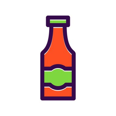 Sos Doldurulmuş Vektör Simgesi Tasarımı