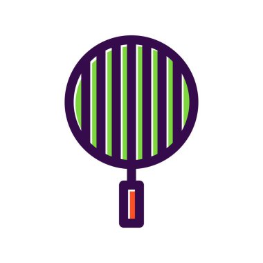 Izgara Doldurulmuş Vektör Simgesi Tasarımı