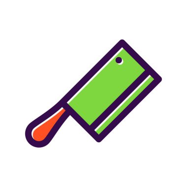 Kesici Doldurulmuş Vektör Simgesi Tasarımı