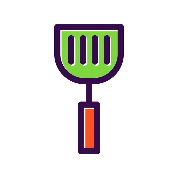 Spatula Filled Vector Icon Desig — Stock Vector