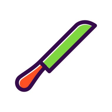 Bıçak Doldurulmuş Vektör Simgesi Tasarımı