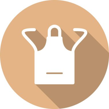 Önlük Kabartma Çemberi Vektör Simgesi Tasarımı