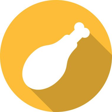 Tavuk Kabartma Çemberi Vektör Simgesi Tasarımı