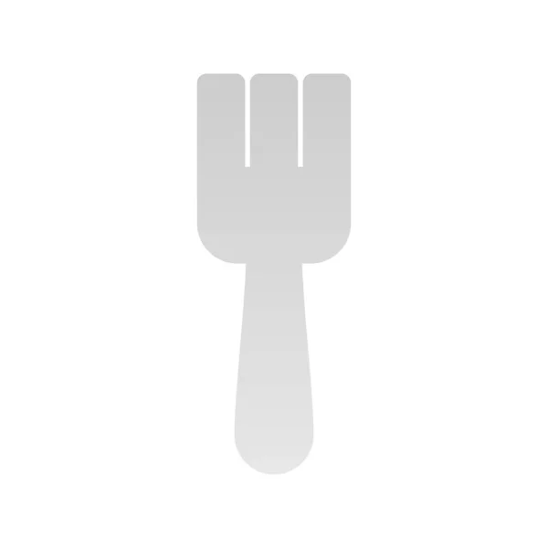 Fork Flat Gradient Vector Icon Desig — Stock Vector