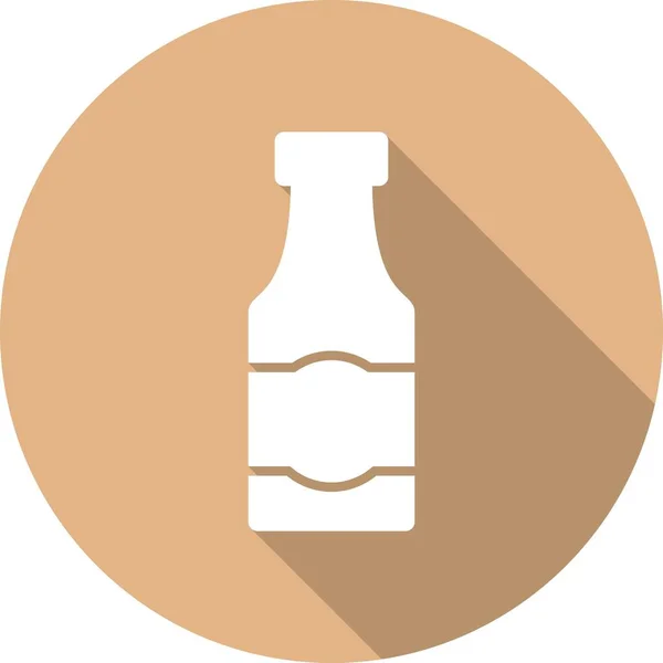 Sauce Glyph Circle Vector Icon Desig — Wektor stockowy