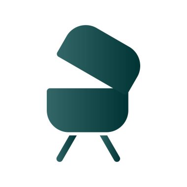 BBQ Glyph Gradyan Vektör Simgesi Tasarımı