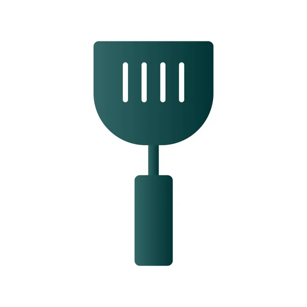 Spatula Glyph Gradient Vector Icon Desig — Stock Vector