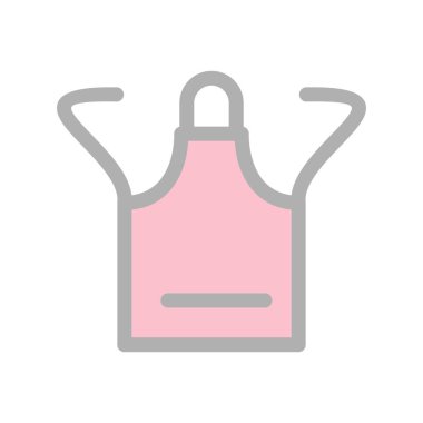 Önlük Satırı Doldurulmuş Işık Vektörü Simgesi Tasarımı